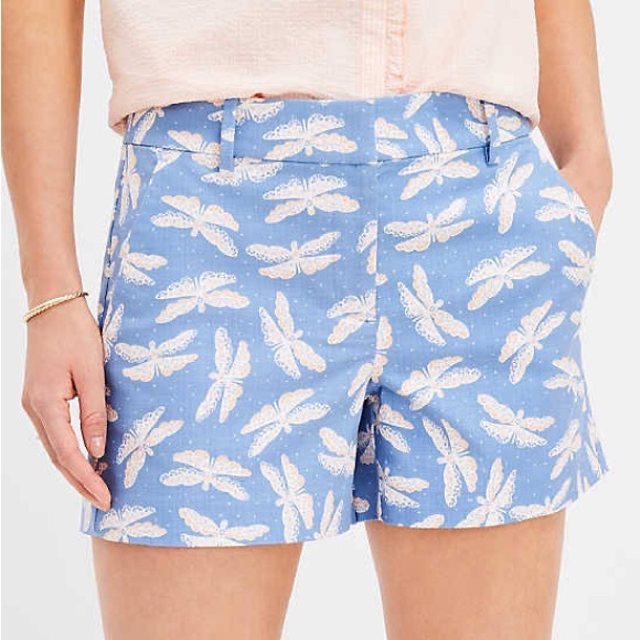 NWOT Loft || Woman’s Riviera Shorts In Butterfly Print size 8 - Picture 8 of 9